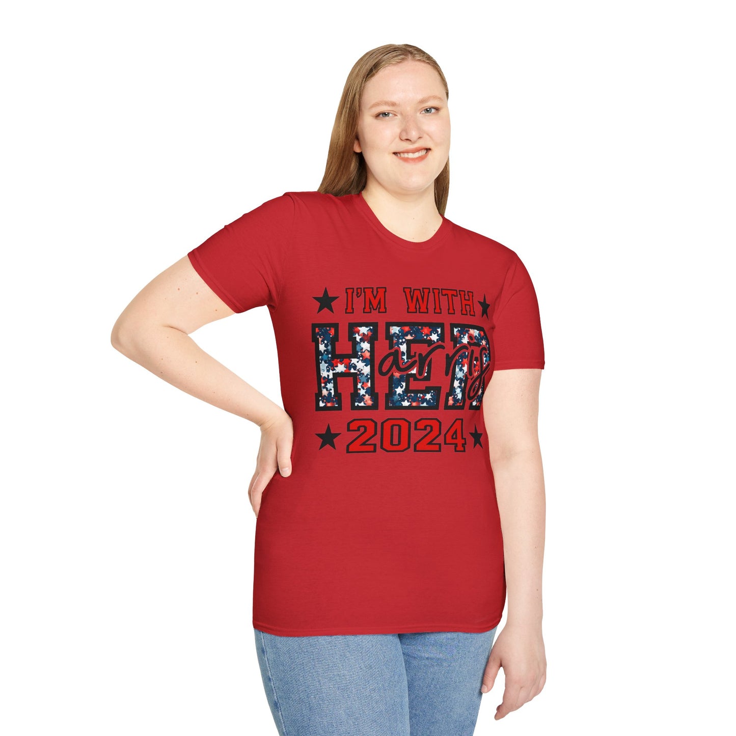 I'm with her Unisex Softstyle T-Shirt