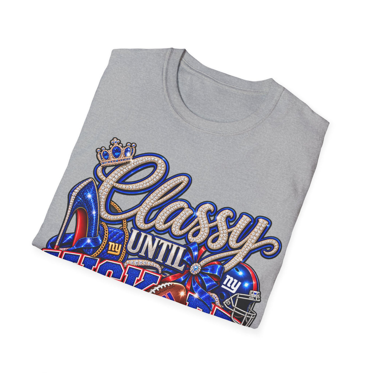 Classy until kickoff, ny Unisex Softstyle T-Shirt