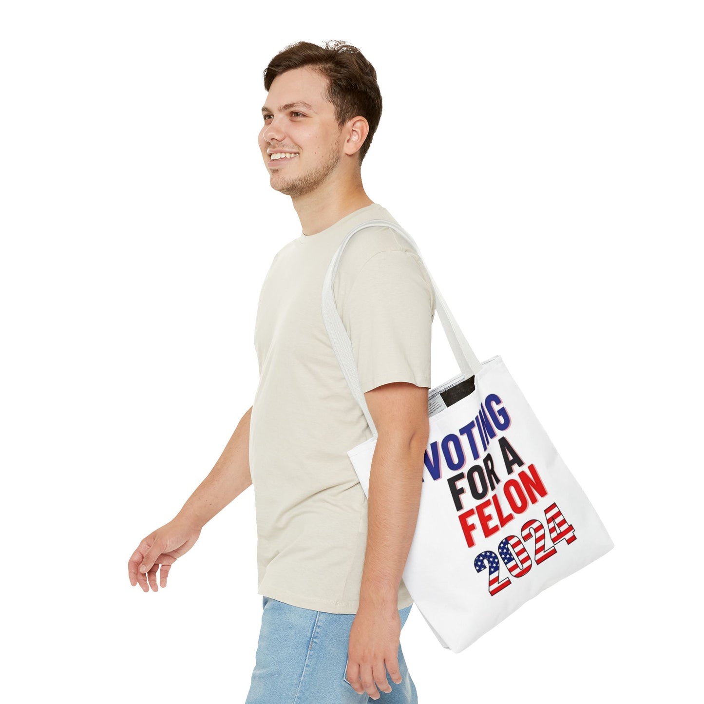 Voting for a Felon 2024 Tote Bag (AOP)