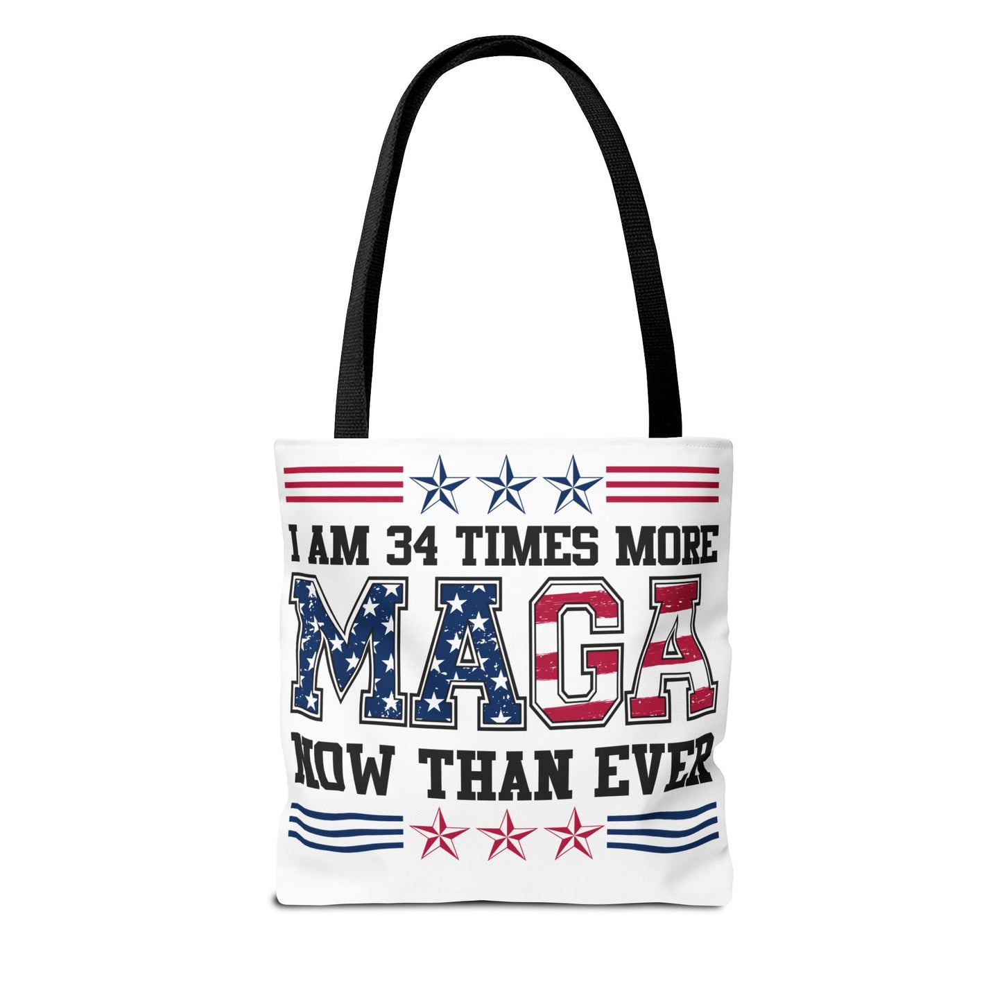 I am 34 times more maga Tote Bag (AOP)