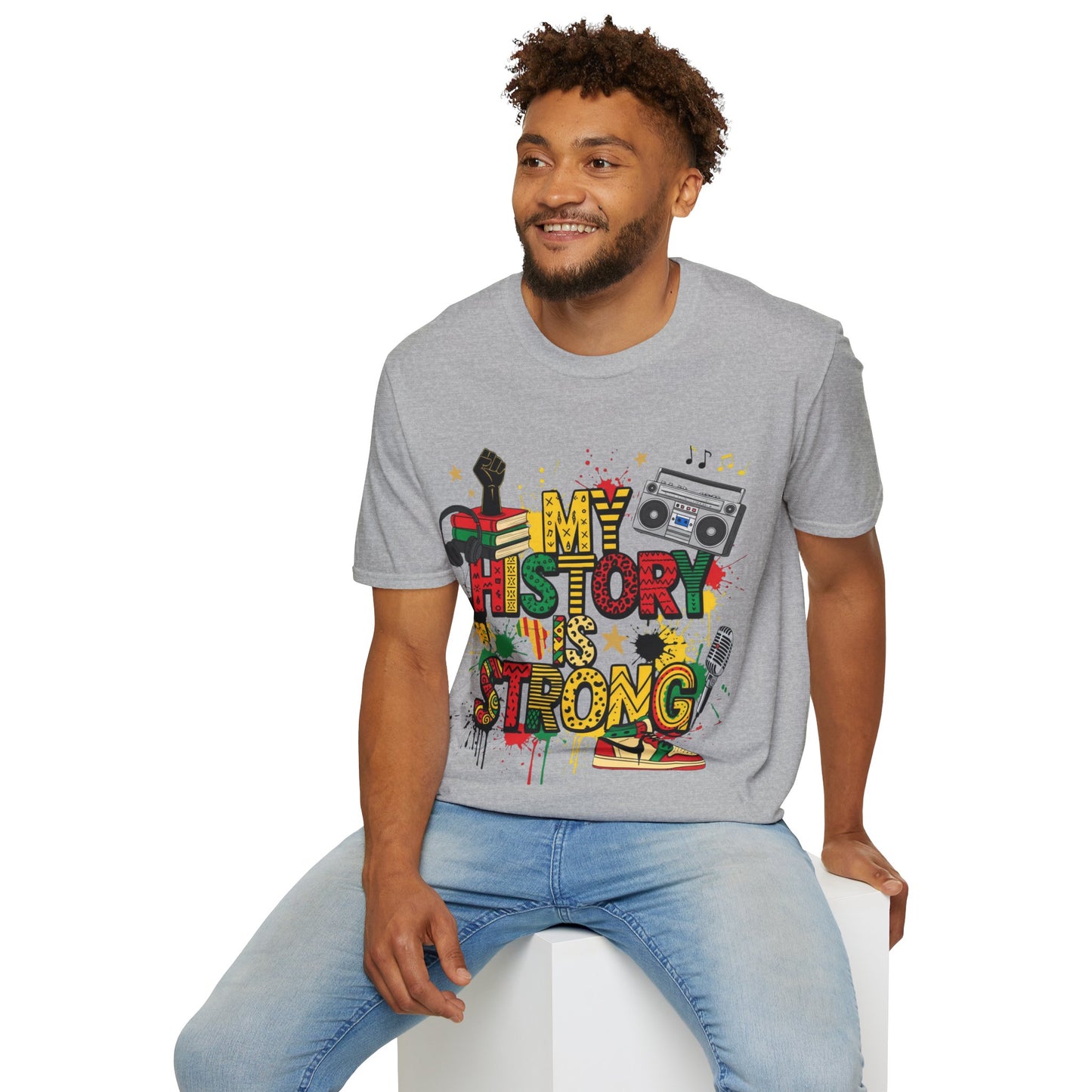My history is strong Unisex Softstyle T-Shirt