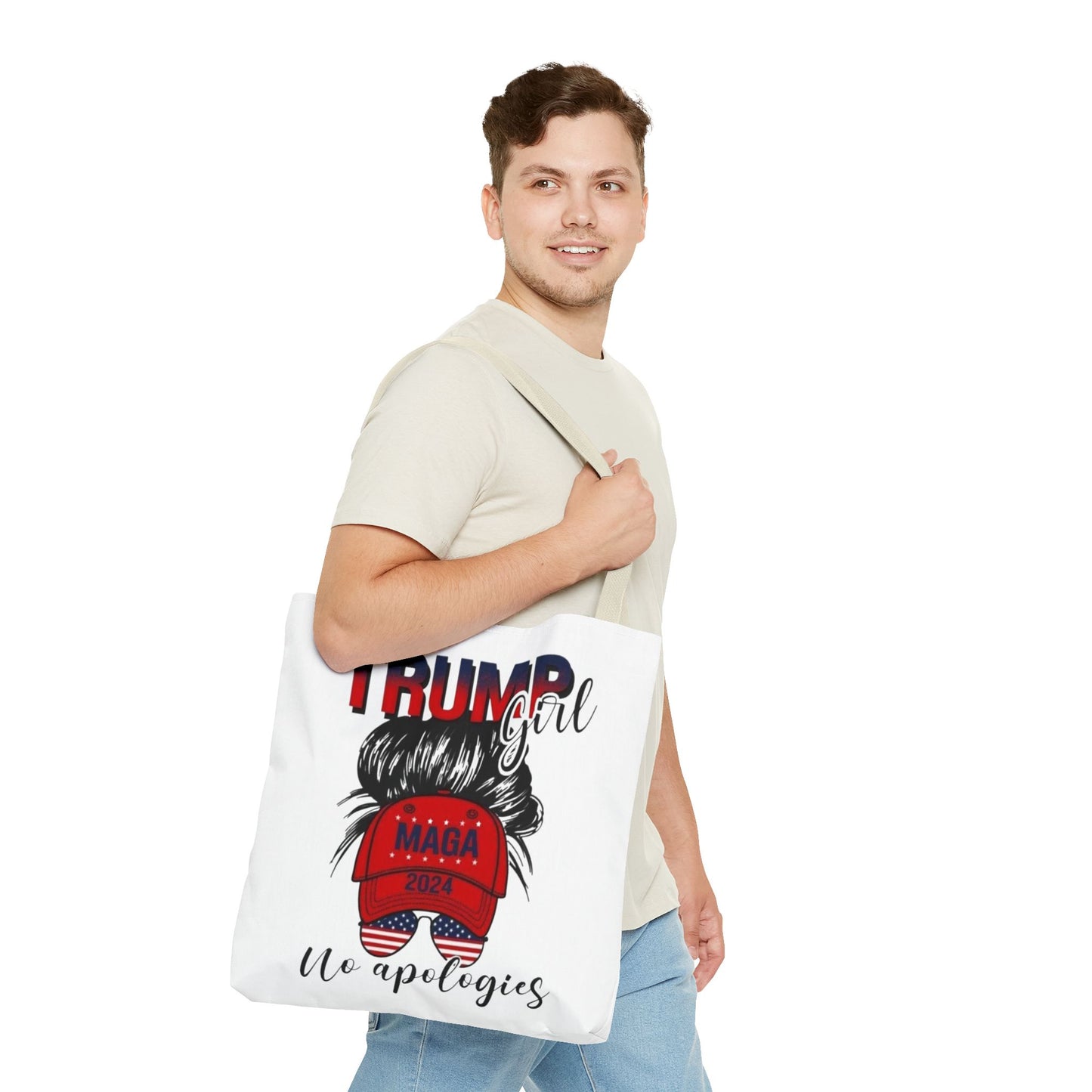 Trump Girl Tote Bag (AOP)