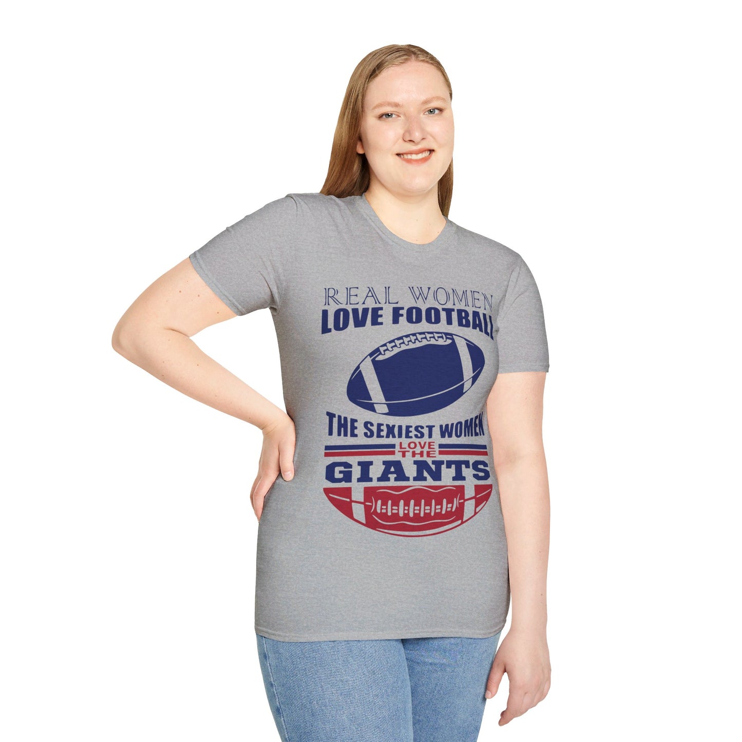 Real women love football Unisex Softstyle T-Shirt