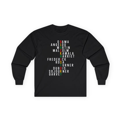 Black history names Unisex Ultra Cotton Long Sleeve Tee