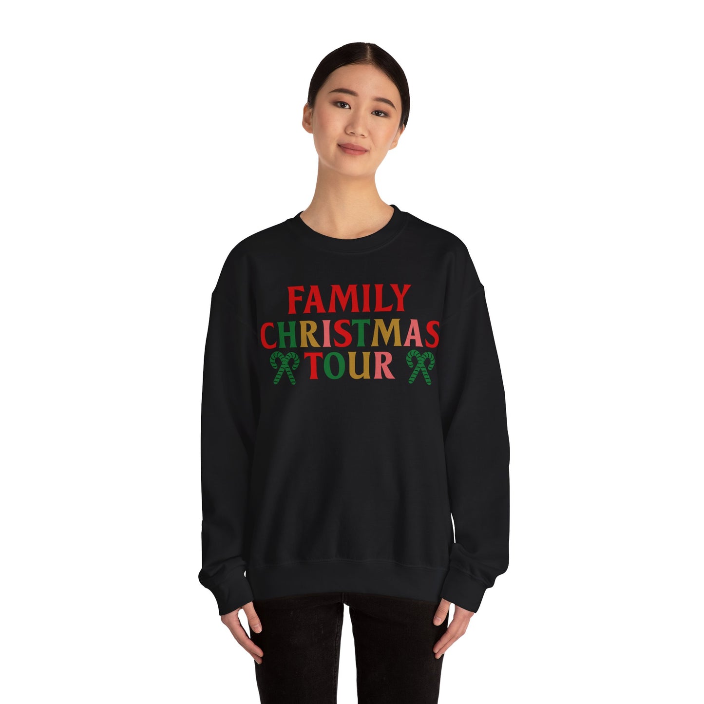 Family Christmas Tour 2024 Unisex Heavy Blend™ Crewneck Sweatshirt