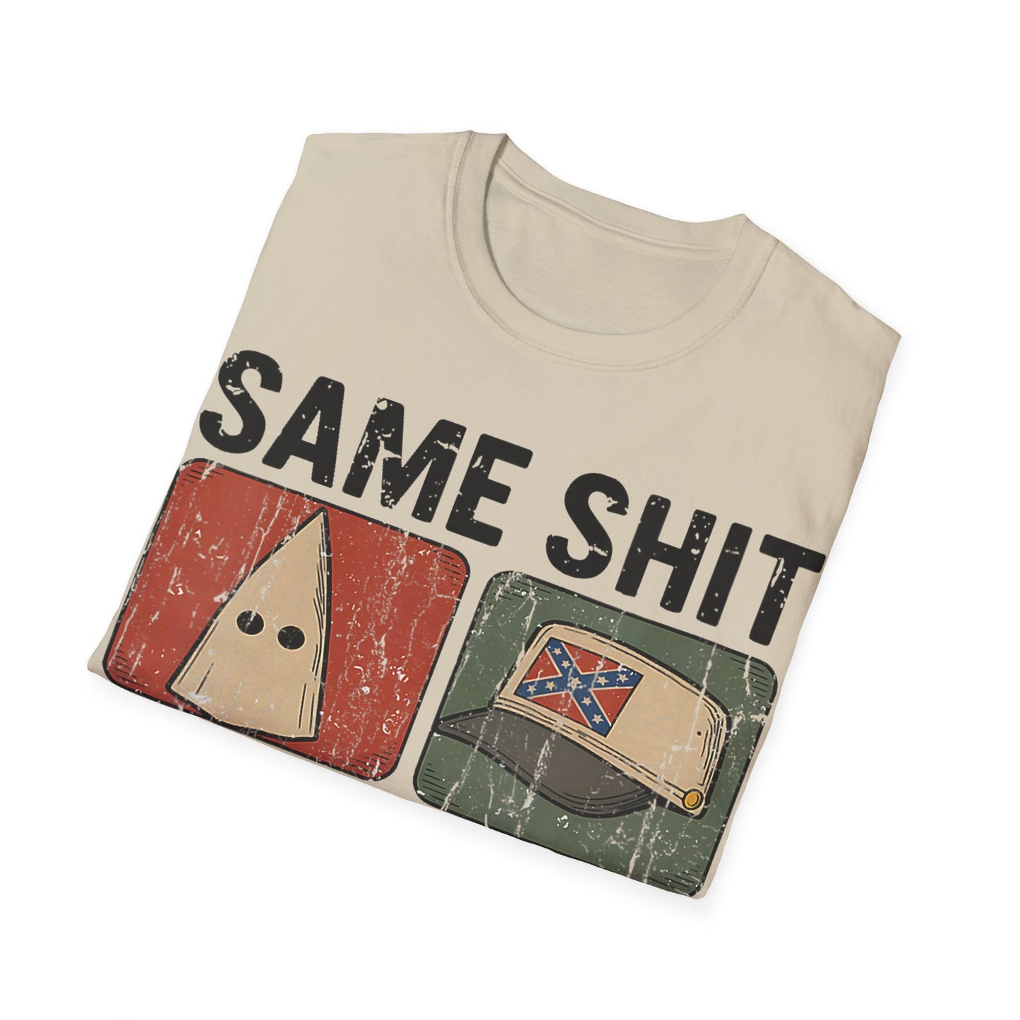 Same shit different hat Unisex Softstyle T-Shirt