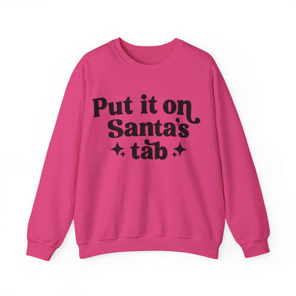 Put it on Sant's Tab Unisex Heavy Blend™ Crewneck Sweatshirt
