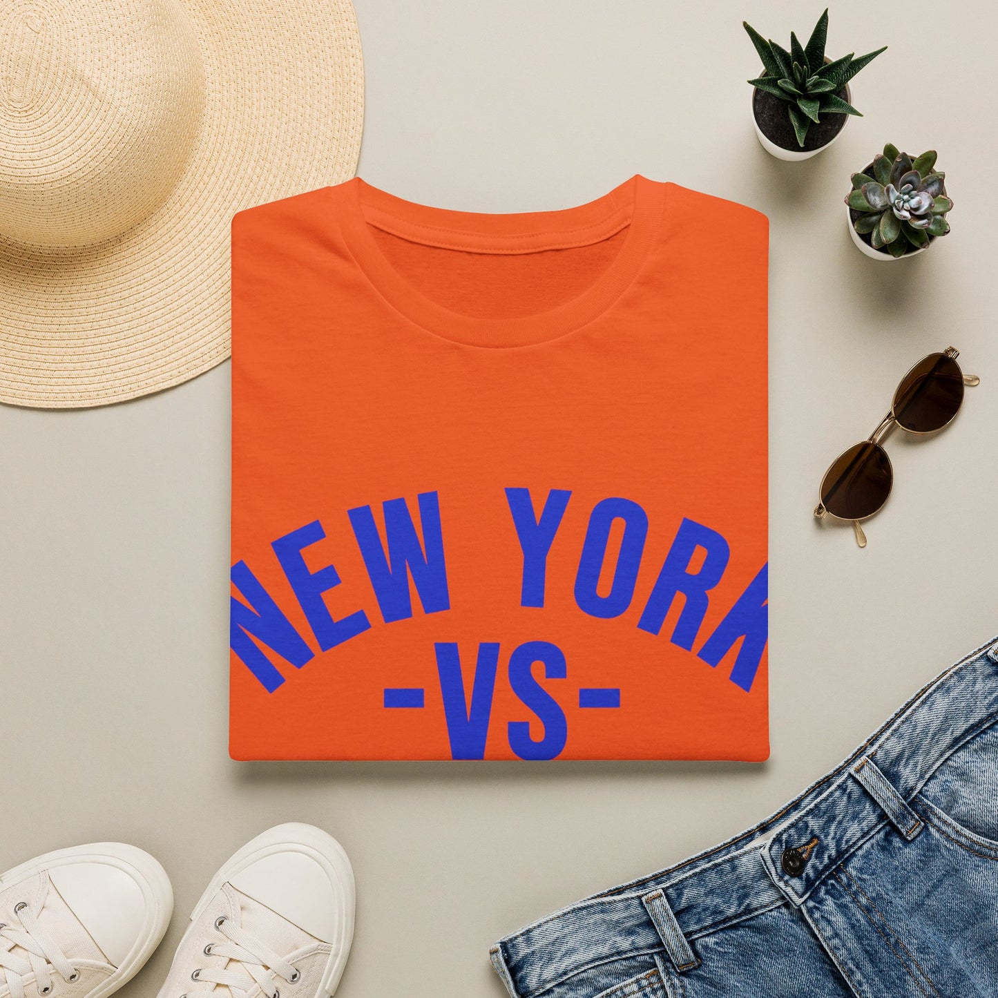 New York vs Everybody Blue Unisex Softstyle T-Shirt