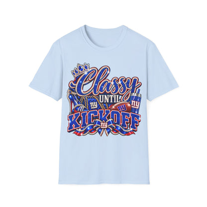 Classy until kickoff 2 Unisex Softstyle T-Shirt