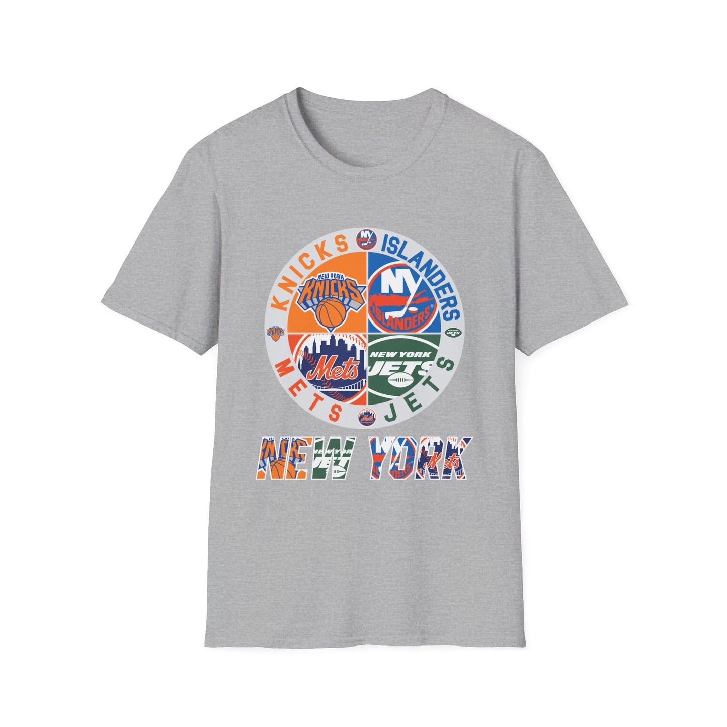 NYM, NYK, Jets, Islanders Sports Unisex Softstyle T-Shirt