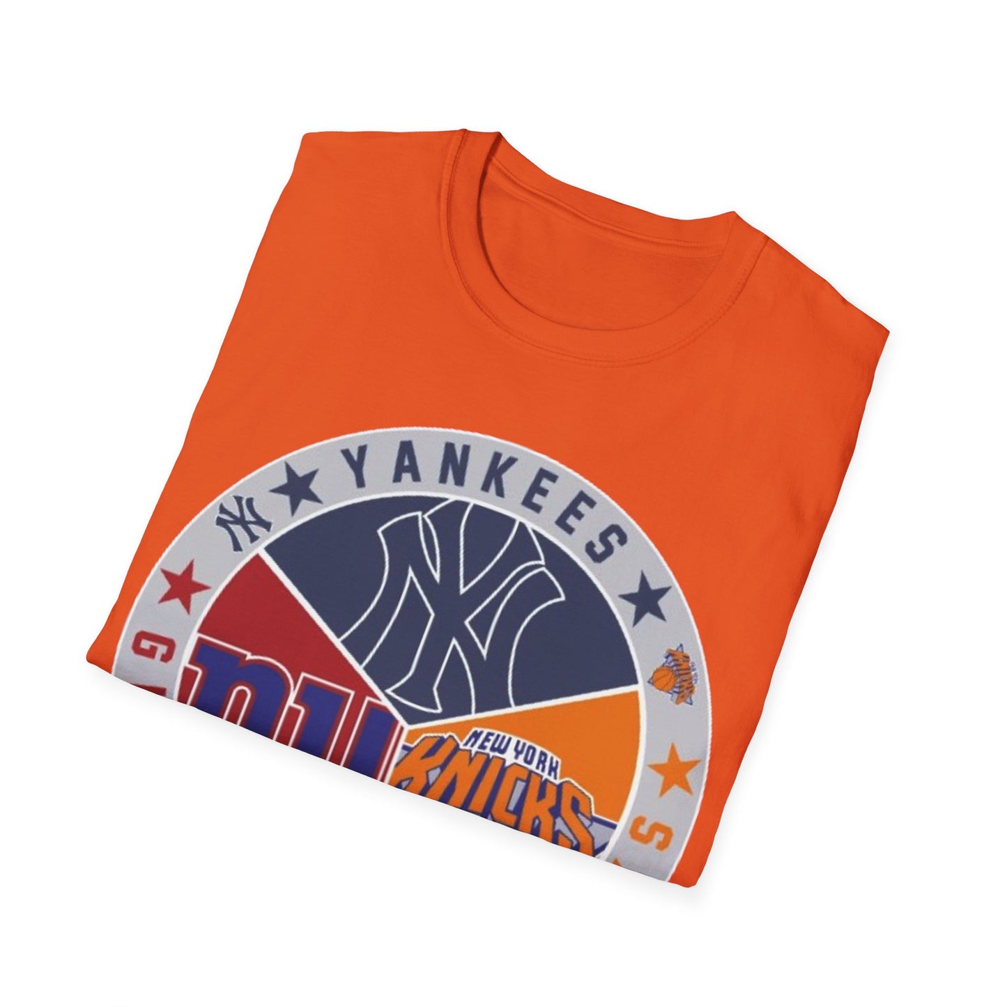 NY sports teams nyy nyg nyk Unisex Softstyle T-Shirt