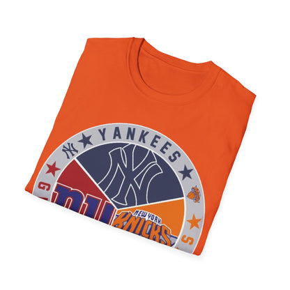 NY sports teams nyy nyg nyk Unisex Softstyle T-Shirt