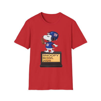 Bowl 2025 Unisex Softstyle T-Shirt, Sports Tee, Cartoon Merchandise, Gift for Football Fans, Comfy Casual Wear