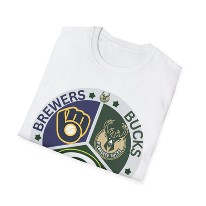 Wisconsin sports teams Unisex Softstyle T-Shirt