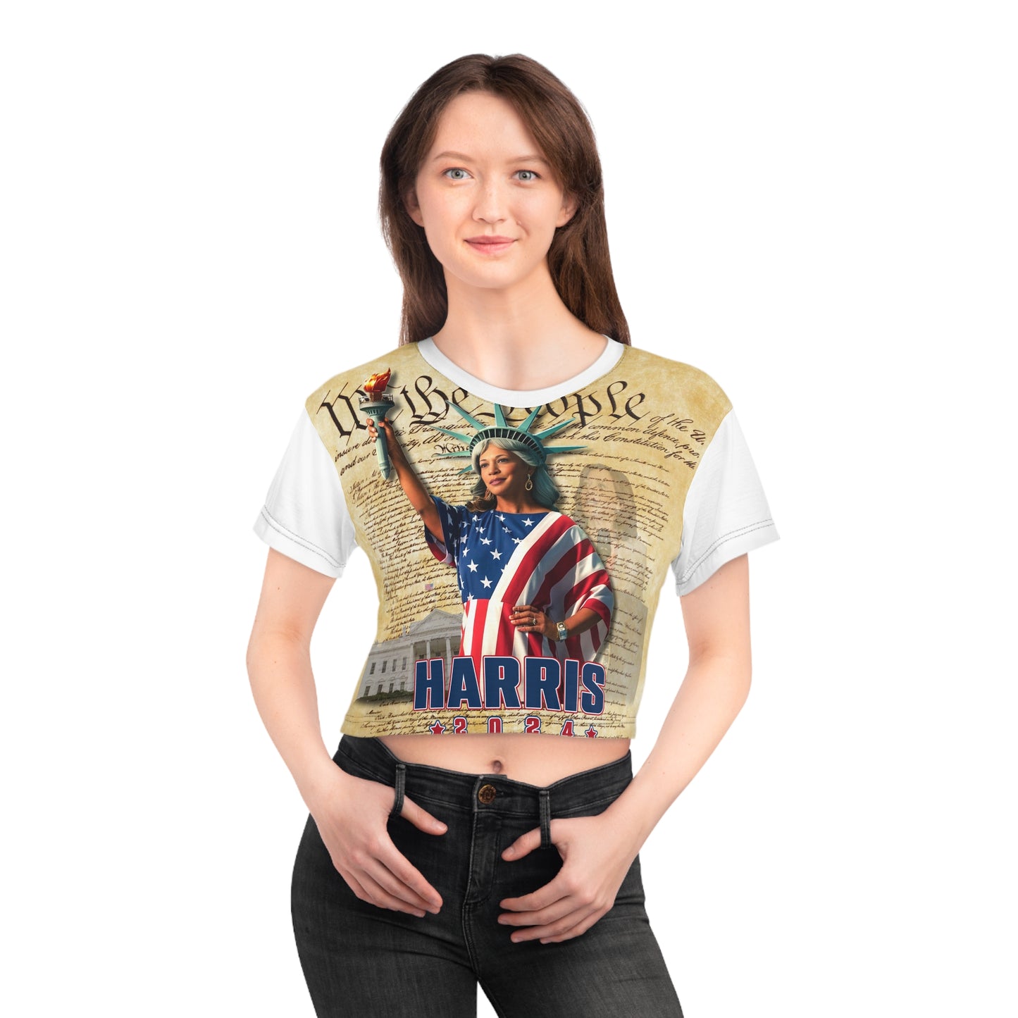 KH Liberty Crop Tee (AOP)