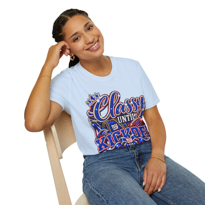 Classy until kickoff 2 Unisex Softstyle T-Shirt
