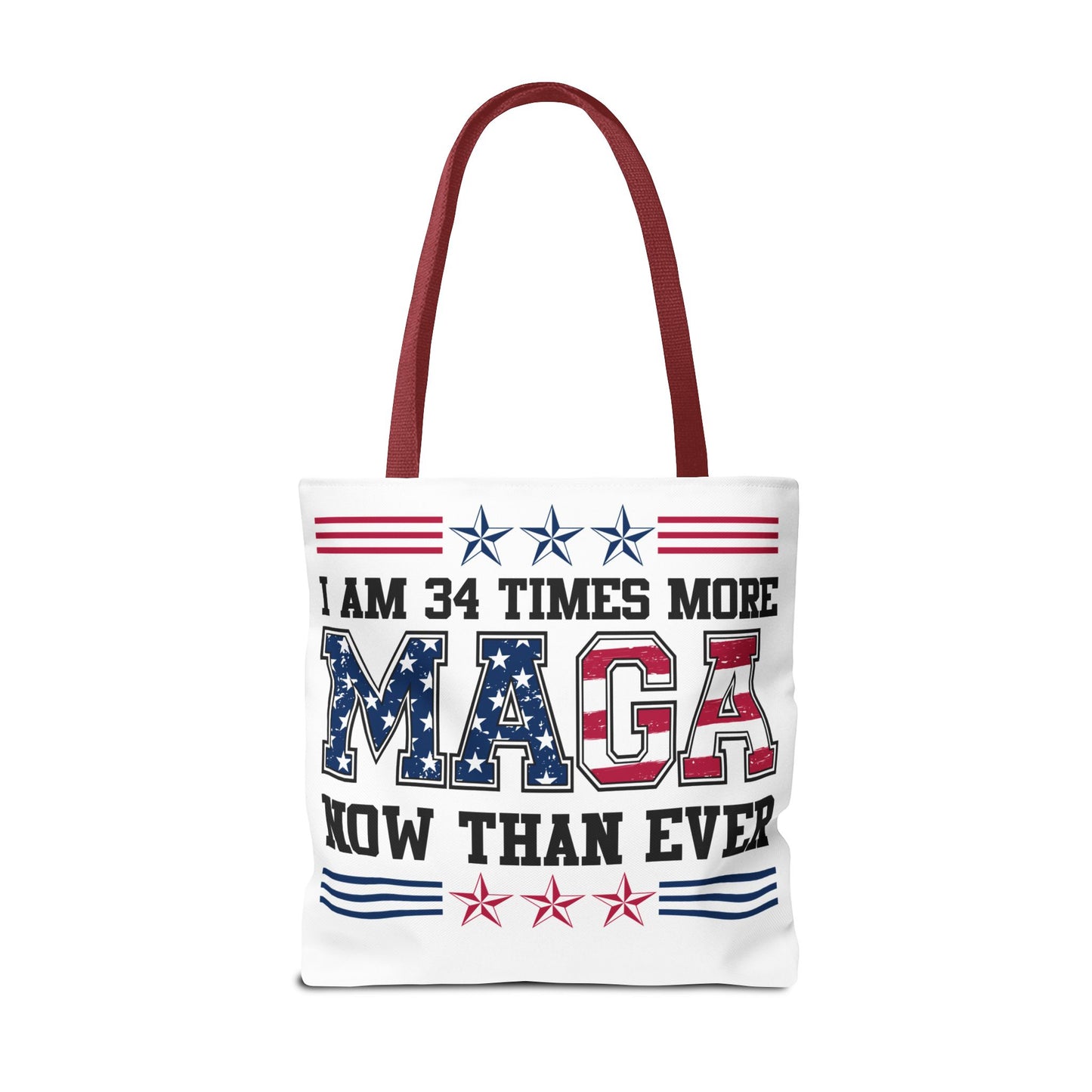 I am 34 times more maga Tote Bag (AOP)