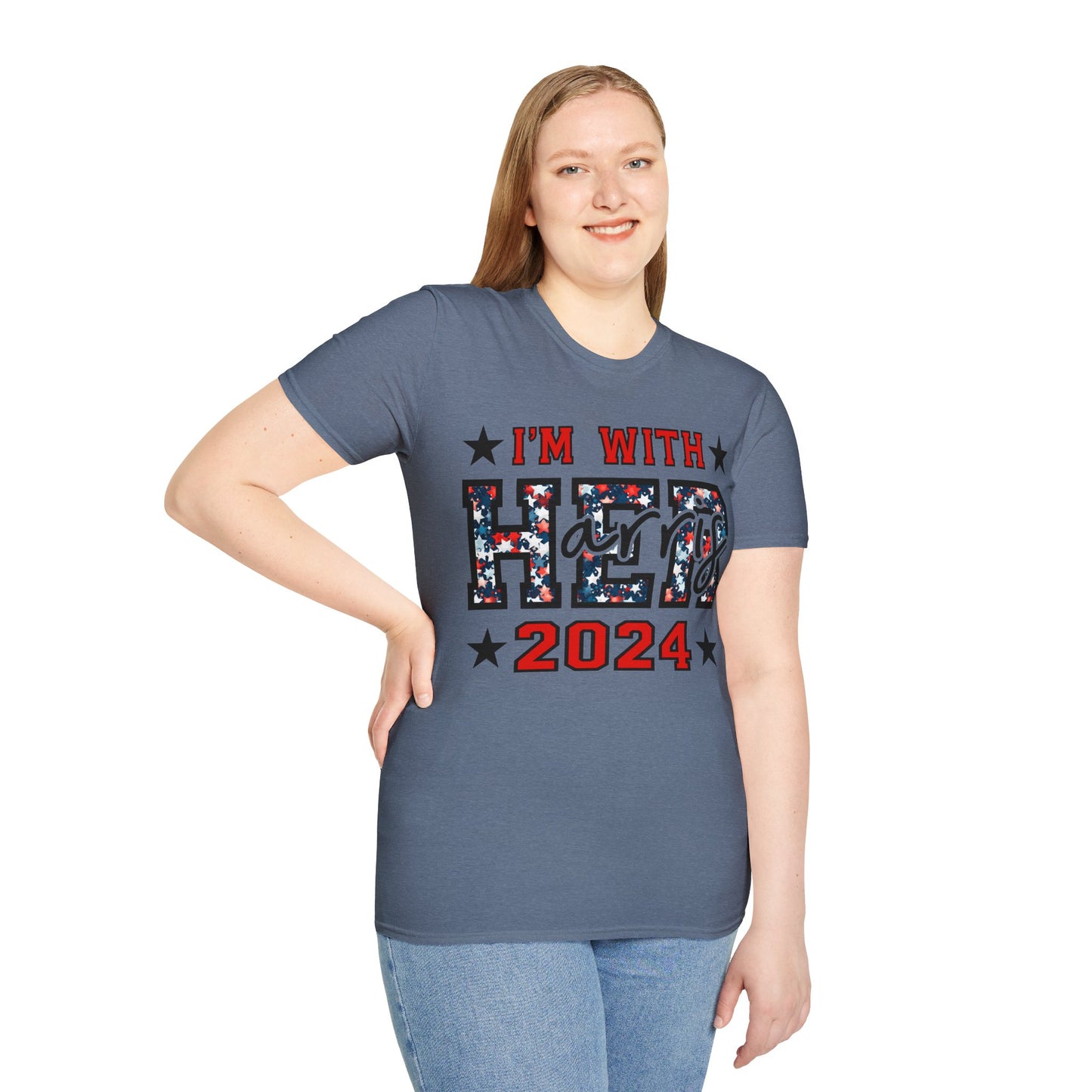 I'm with her Unisex Softstyle T-Shirt