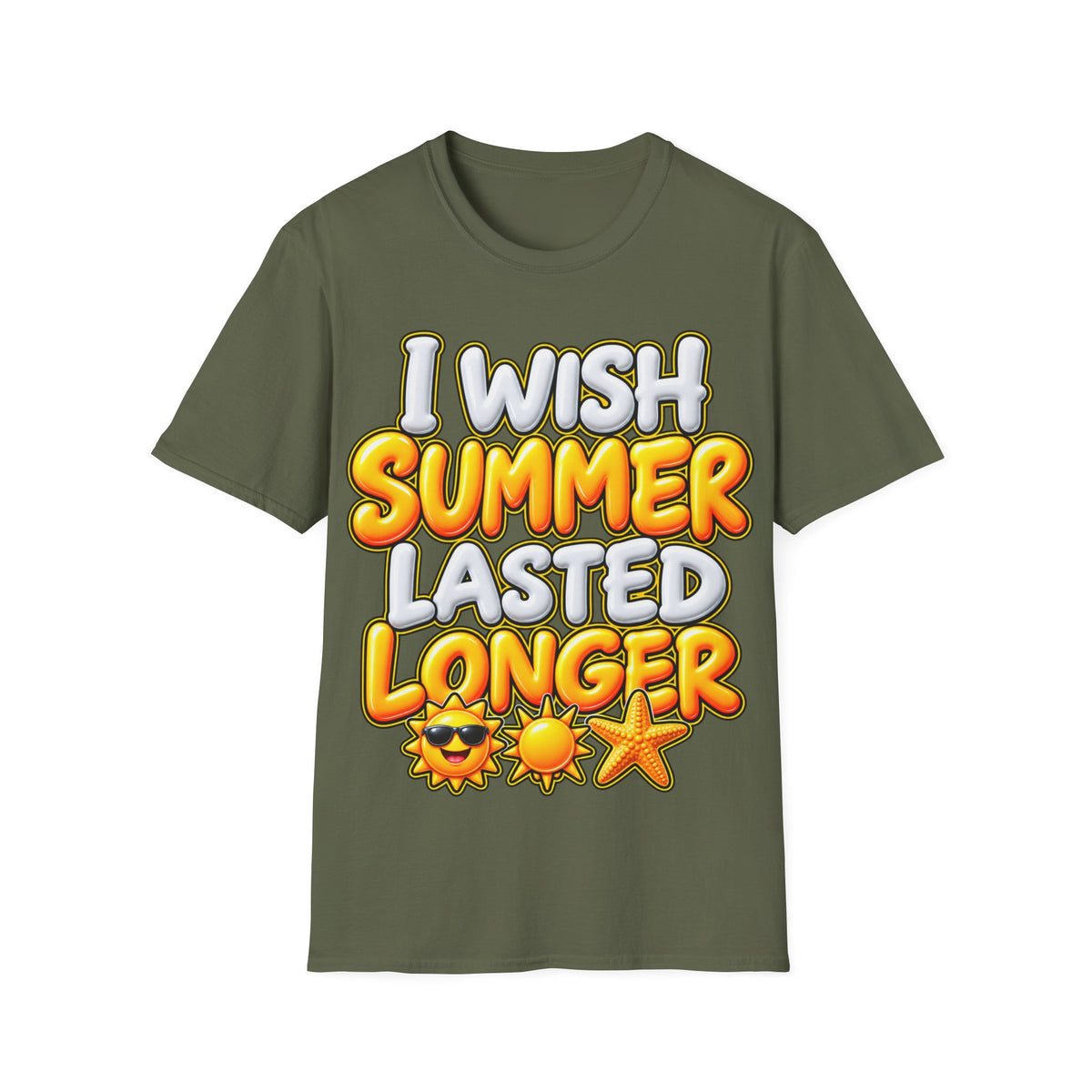 I wish Summer lasted longer Unisex Softstyle T-Shirt
