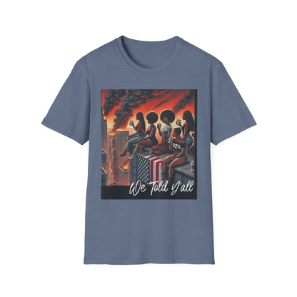 92% World on Fire T-Shirt with Bold Statement, Graphic Tee, Comfy Casual Wear, Streetwear Fashion, Perfect for Gatherings, Statement Shirt