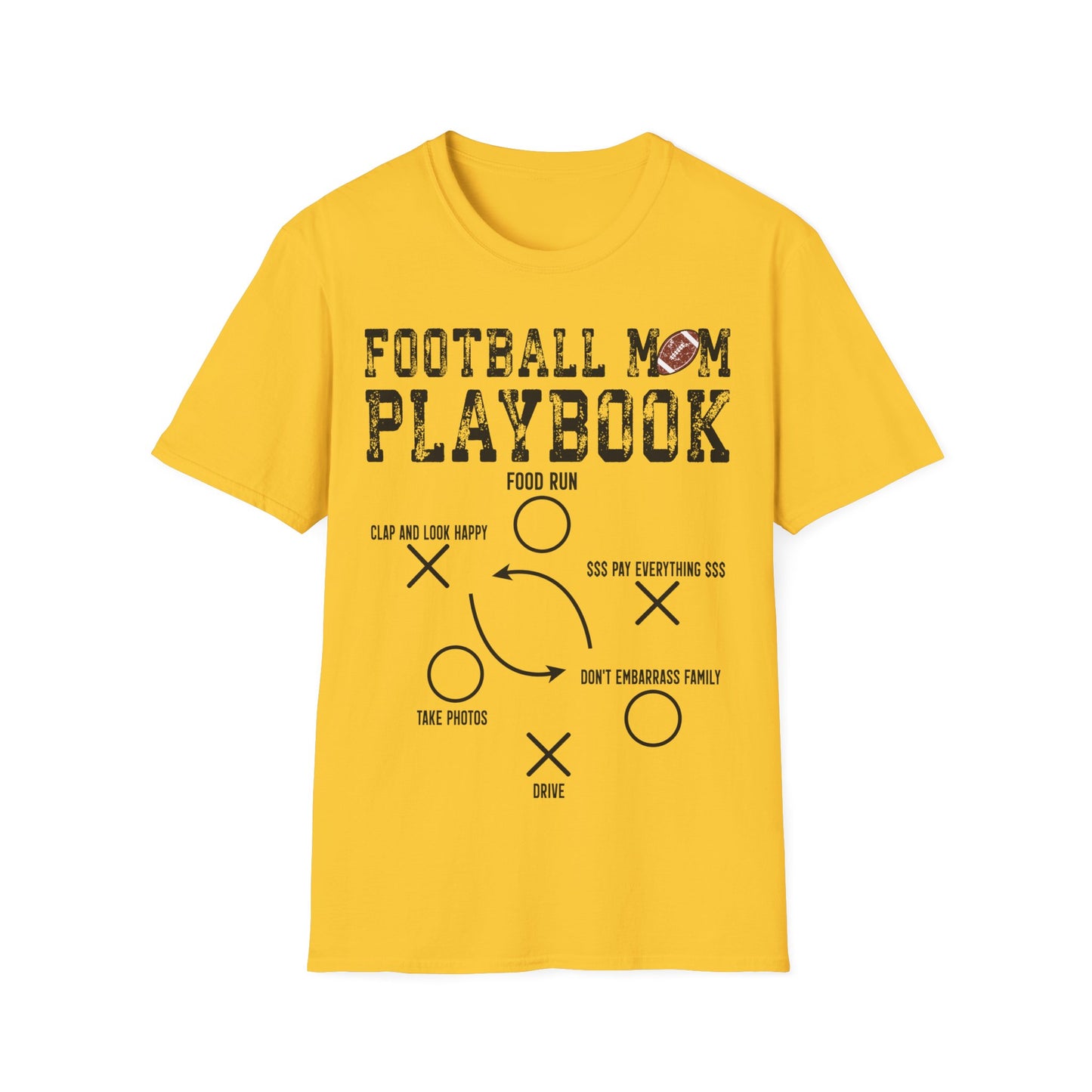 Football Mom Playbook Unisex Softstyle T-Shirt