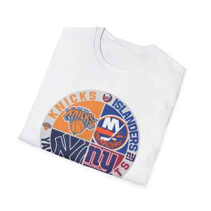 New York sports teams nyk nyi nyg nyy Unisex Softstyle T-Shirt