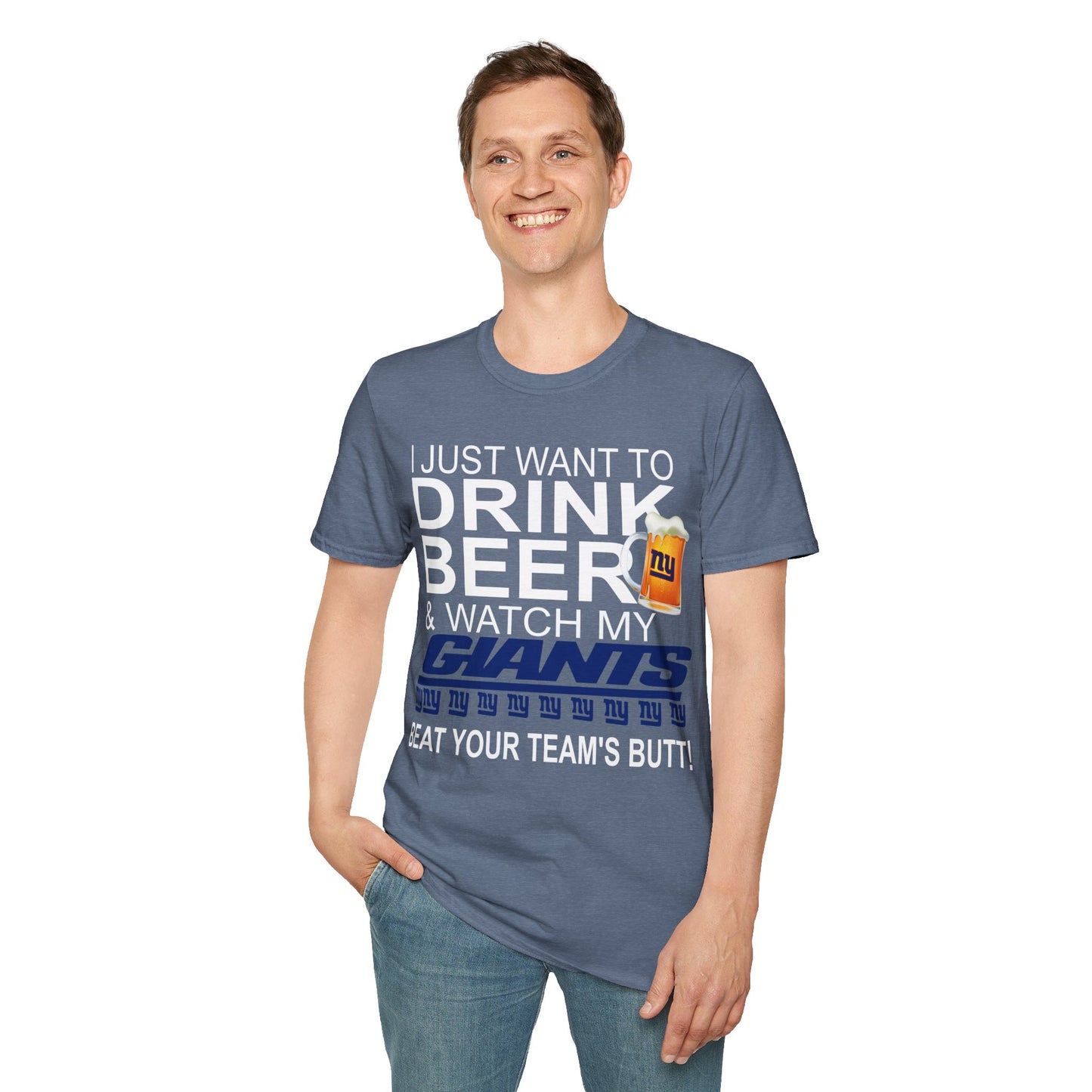 Drink beer ny Unisex Softstyle T-Shirt