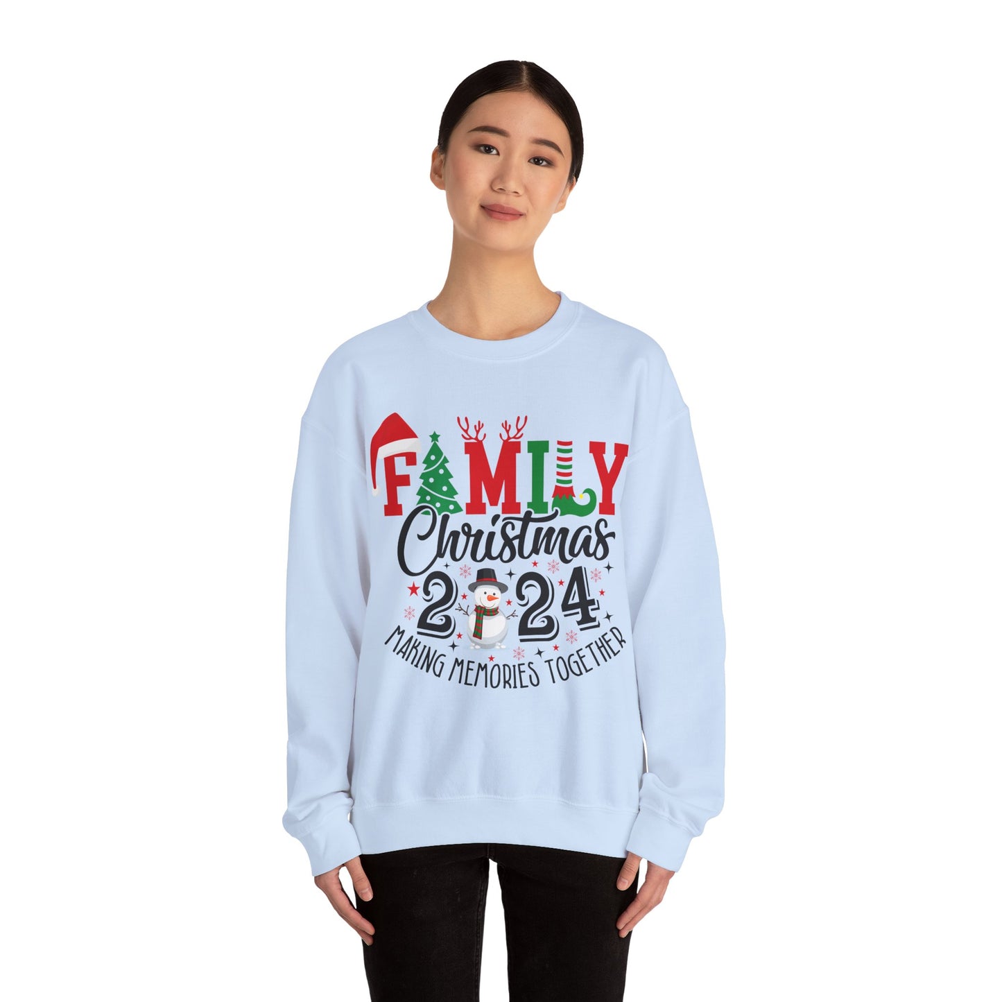 Family Christmas 2024 Unisex Heavy Blend™ Crewneck Sweatshirt