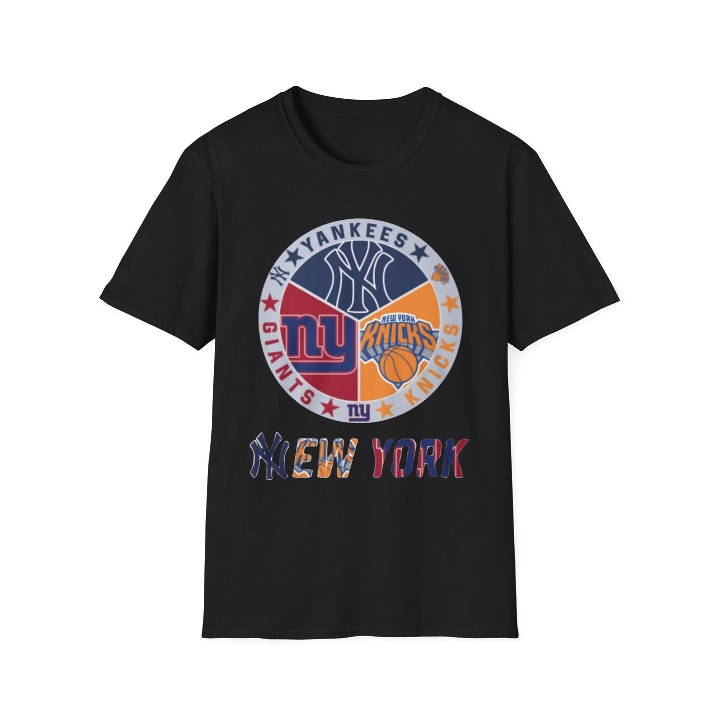 New York sports teams nyy nyr nyg Unisex Softstyle T-Shirt
