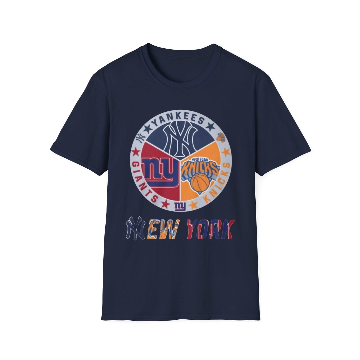 NY sports, nyk nyg nyyUnisex Softstyle T-Shirt