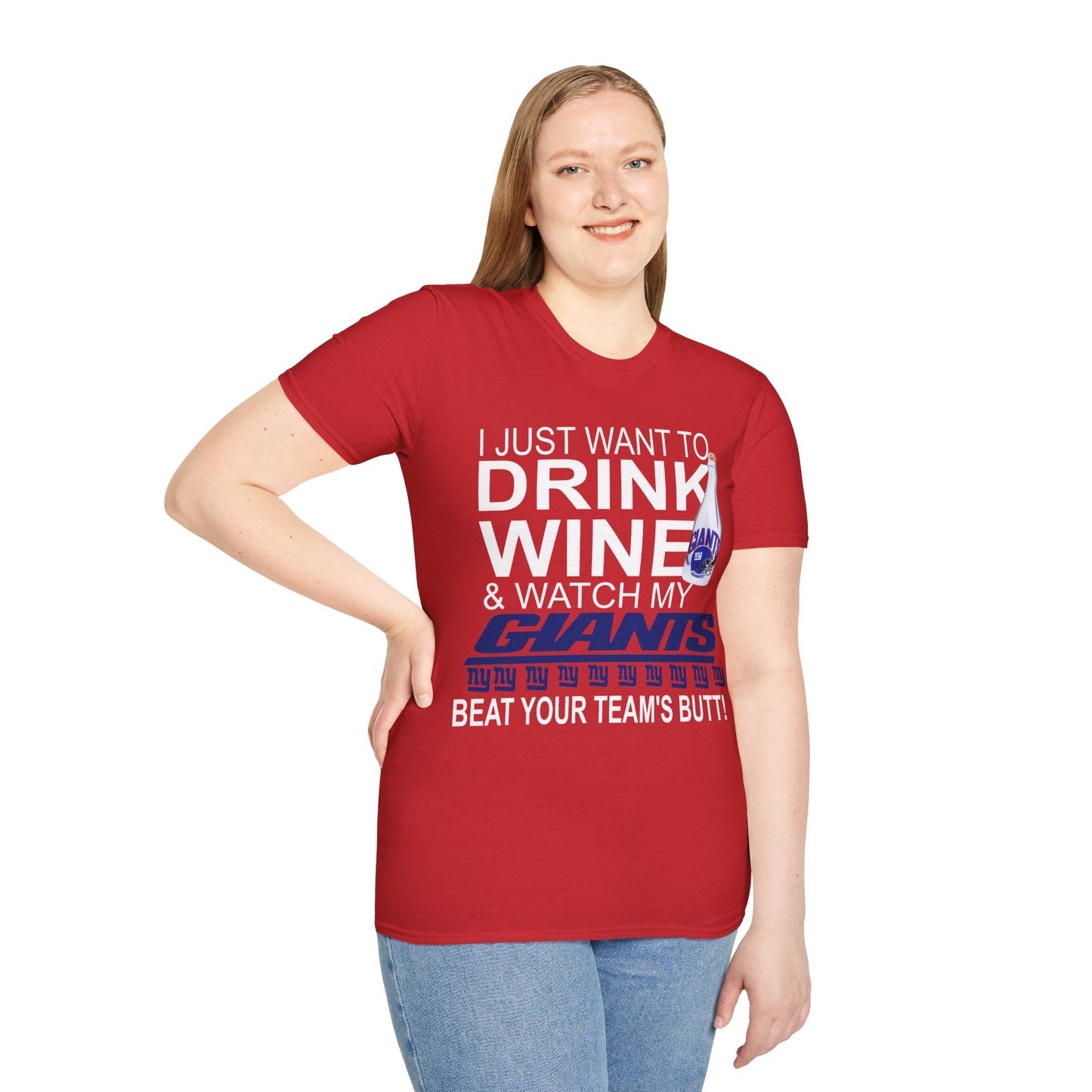 Drink wine ny Unisex Softstyle T-Shirt