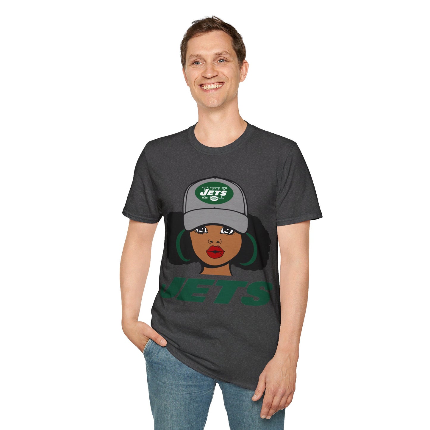 Puff woman nyj Unisex Softstyle T-Shirt