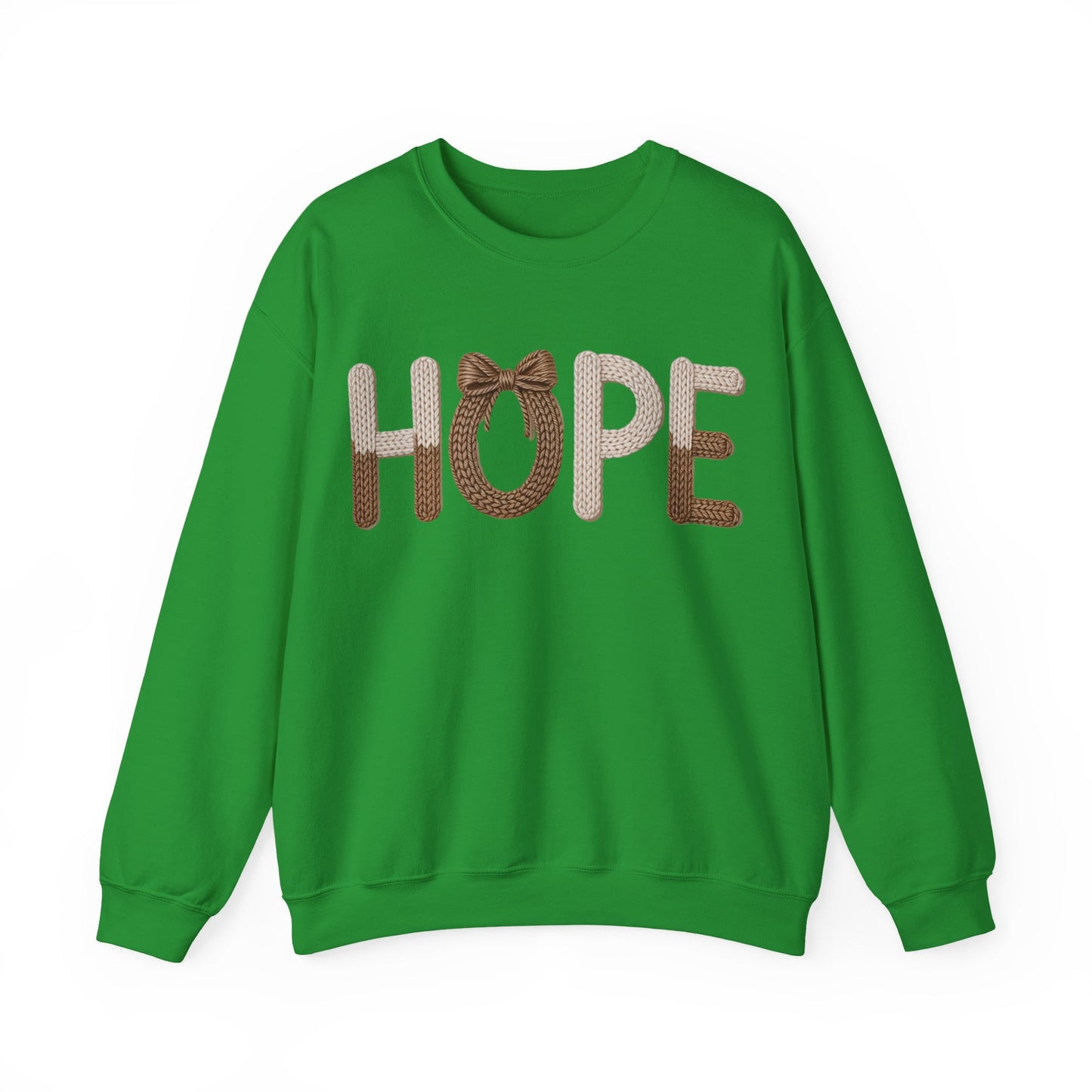 Hope Faux Yarn Unisex Heavy Blend™ Crewneck Sweatshirt