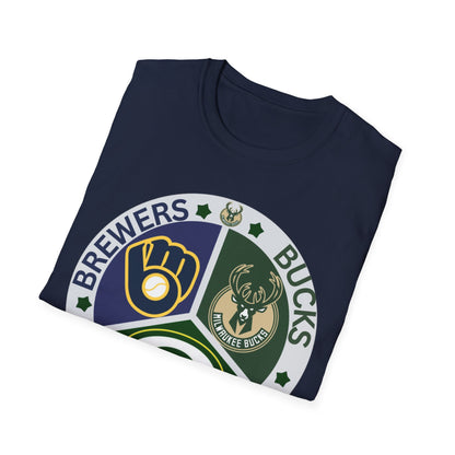 Wisconsin sports teams Unisex Softstyle T-Shirt