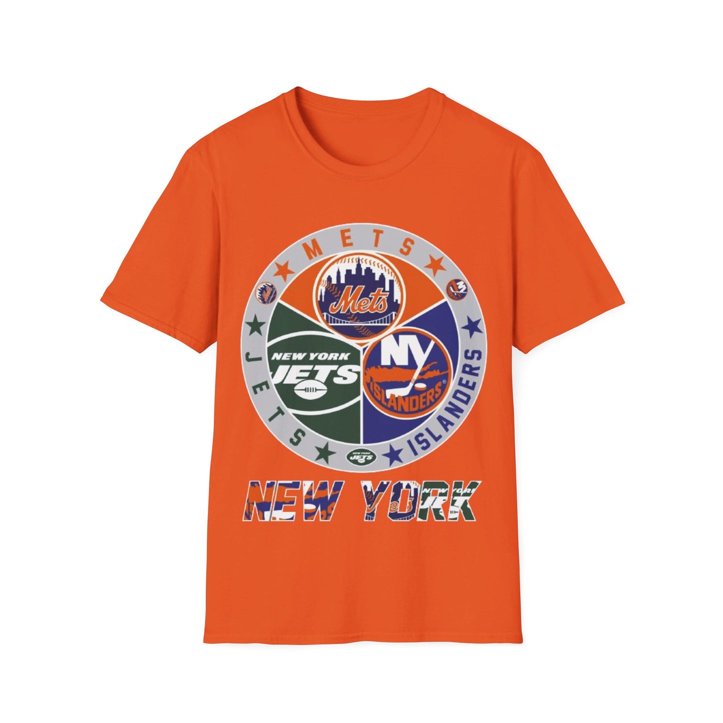 NY teams nyj nyi nym Unisex Softstyle T-Shirt