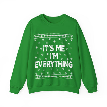 It's me, I'm everything white Unisex Heavy Blend™ Crewneck Sweatshirt