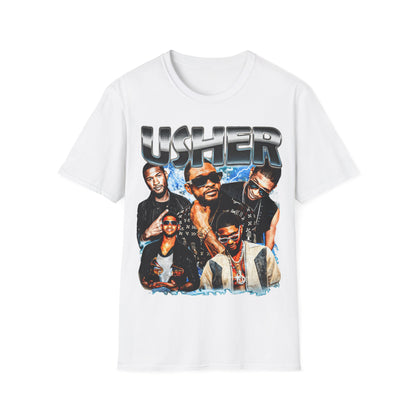 Usher Collage Unisex Softstyle T-Shirt