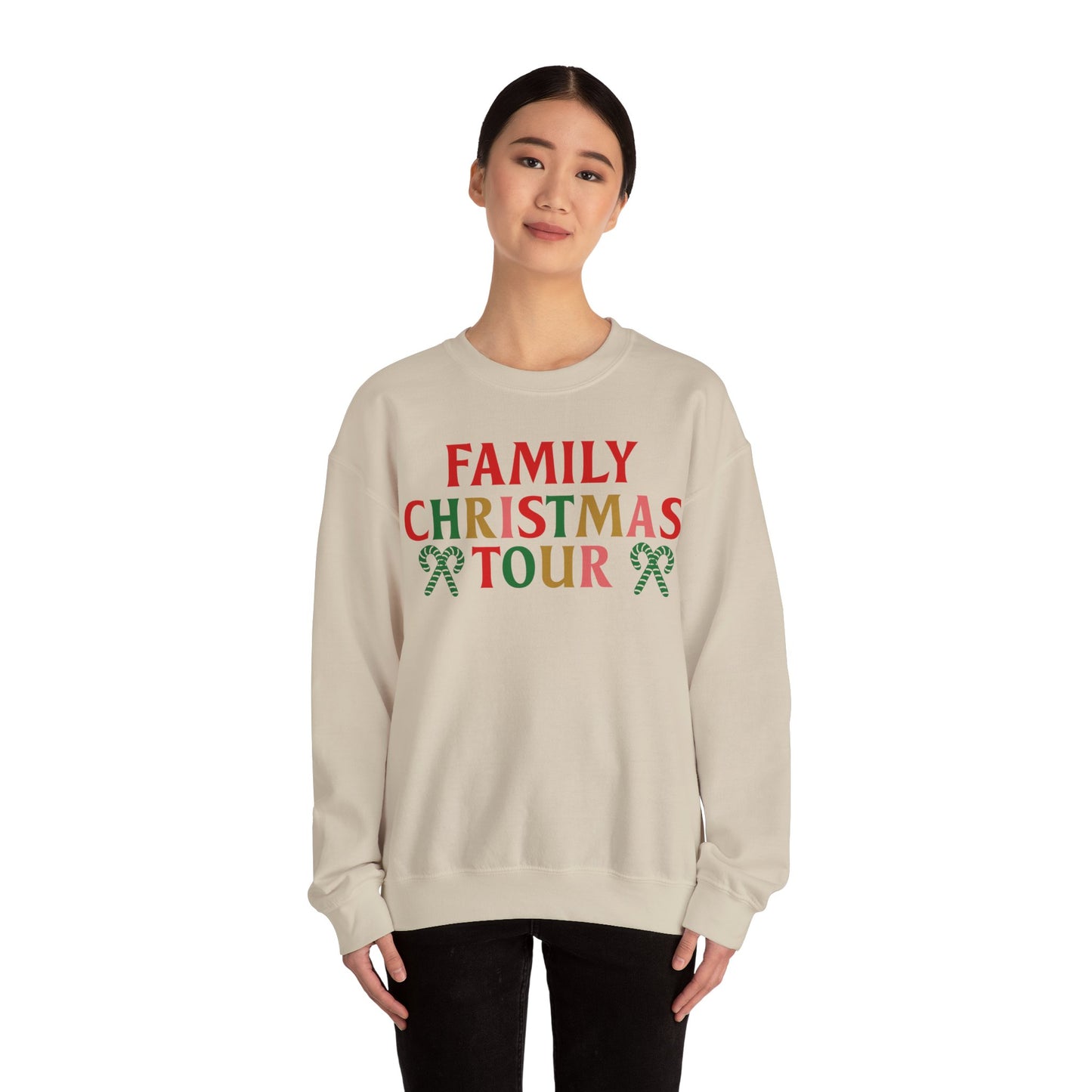 Family Christmas Tour 2024 Unisex Heavy Blend™ Crewneck Sweatshirt