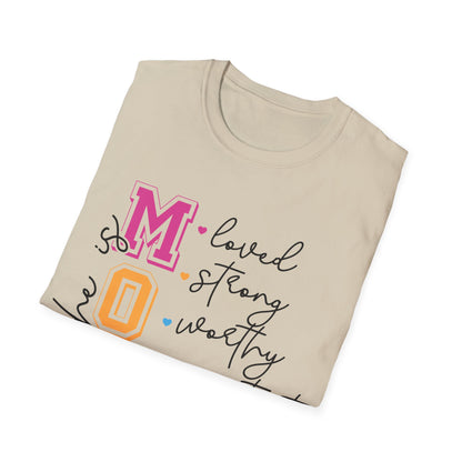 She is MOM Unisex Softstyle T-Shirt