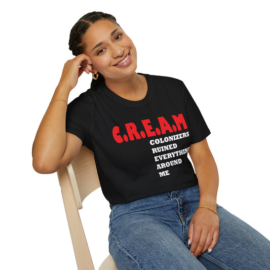 C.R.E.A.M. Unisex Softstyle T-Shirt - Casual Streetwear for Hip-Hop Fans