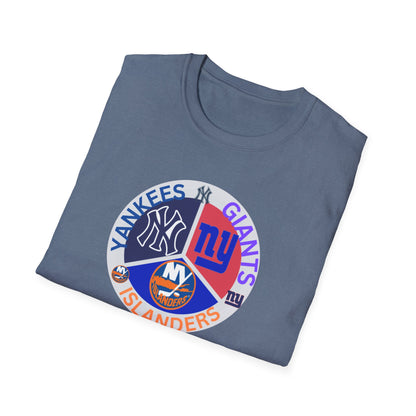 NY sports teams nyy nyg nyi Unisex Softstyle T-Shirt