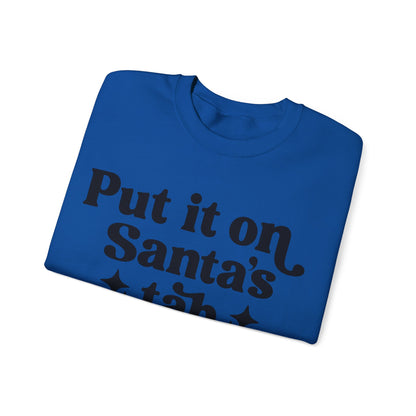 Put it on Sant's Tab Unisex Heavy Blend™ Crewneck Sweatshirt