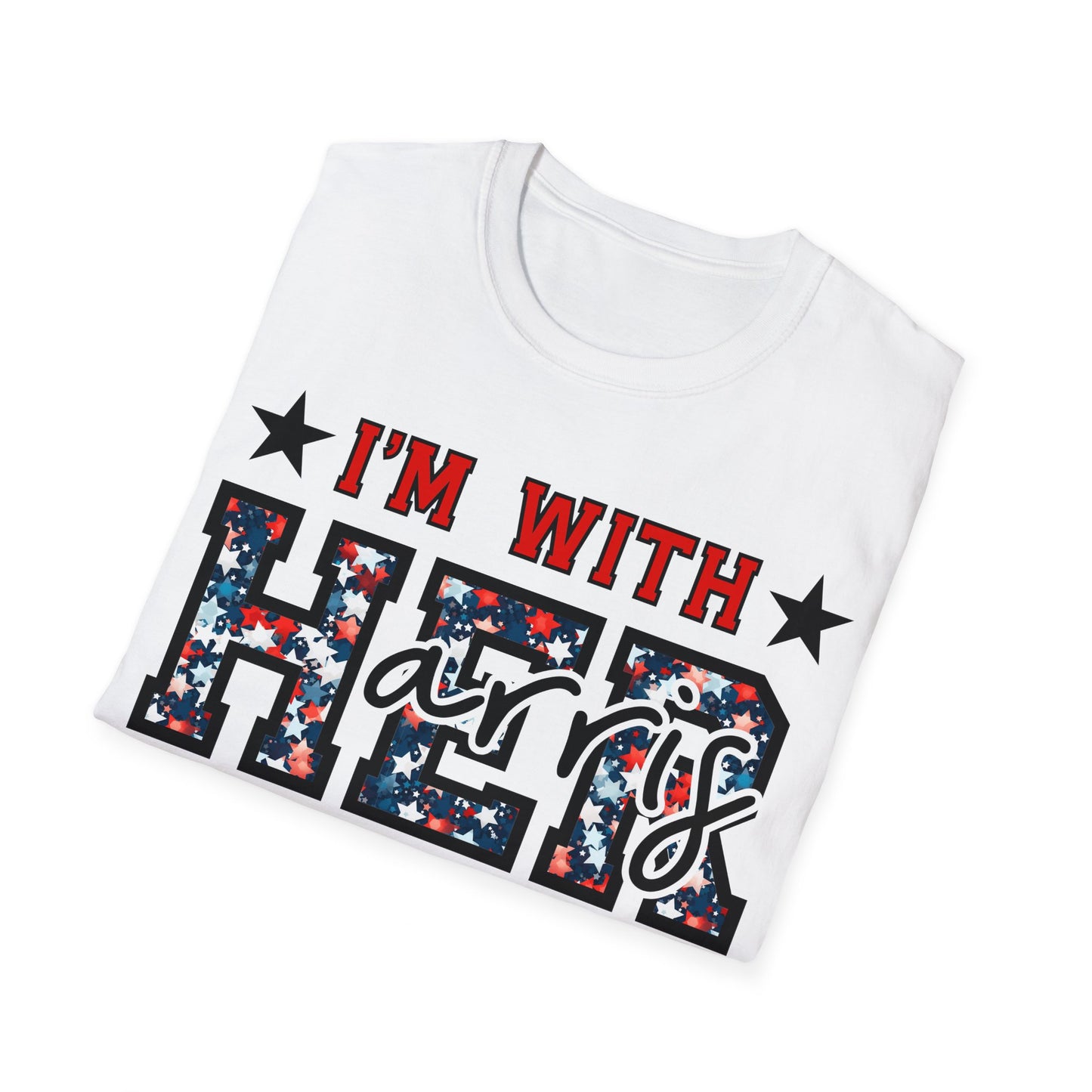 I'm with her 2024 Unisex Softstyle T-Shirt