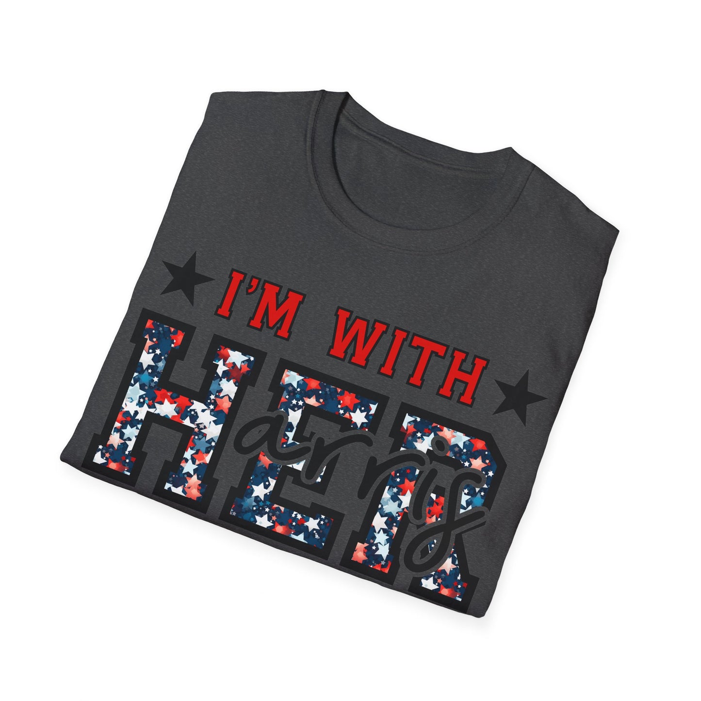 I'm with her 2024 Unisex Softstyle T-Shirt