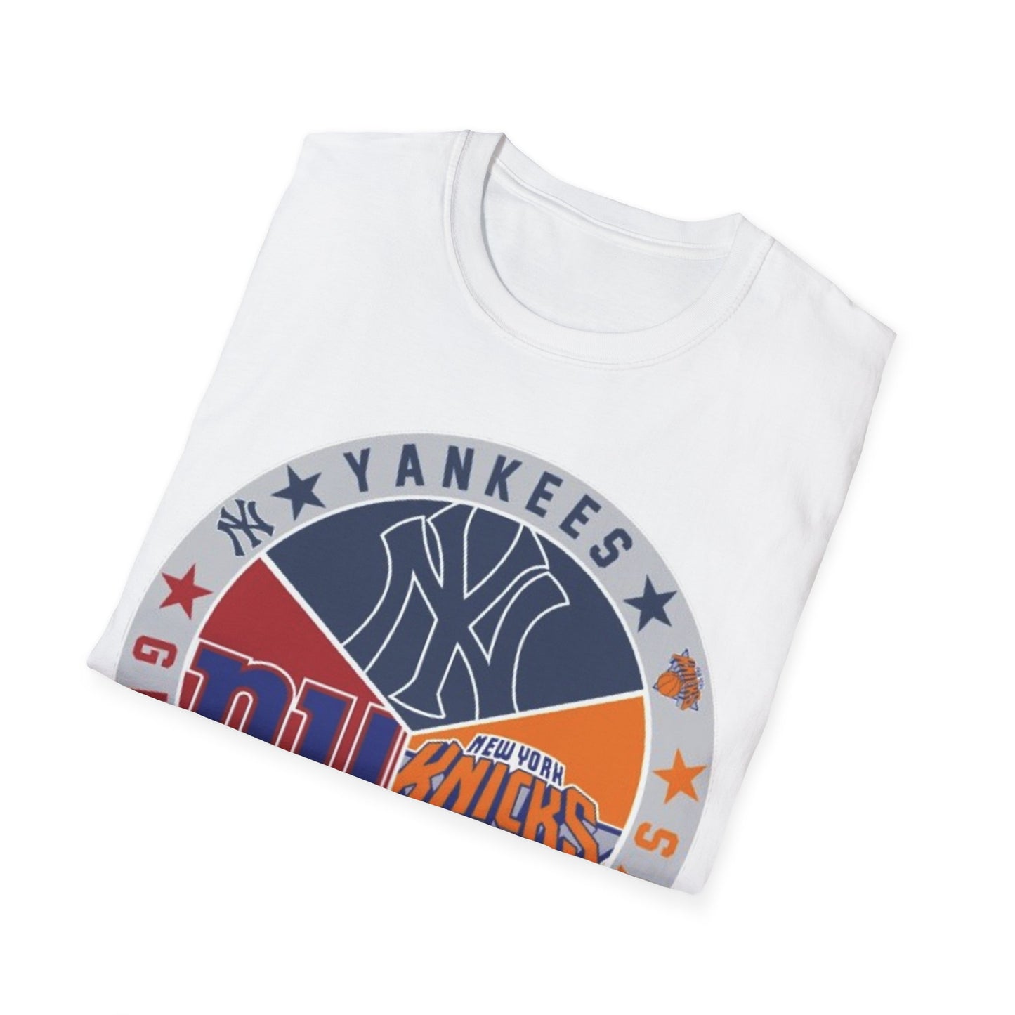 NY sports teams nyy nyg nyk Unisex Softstyle T-Shirt