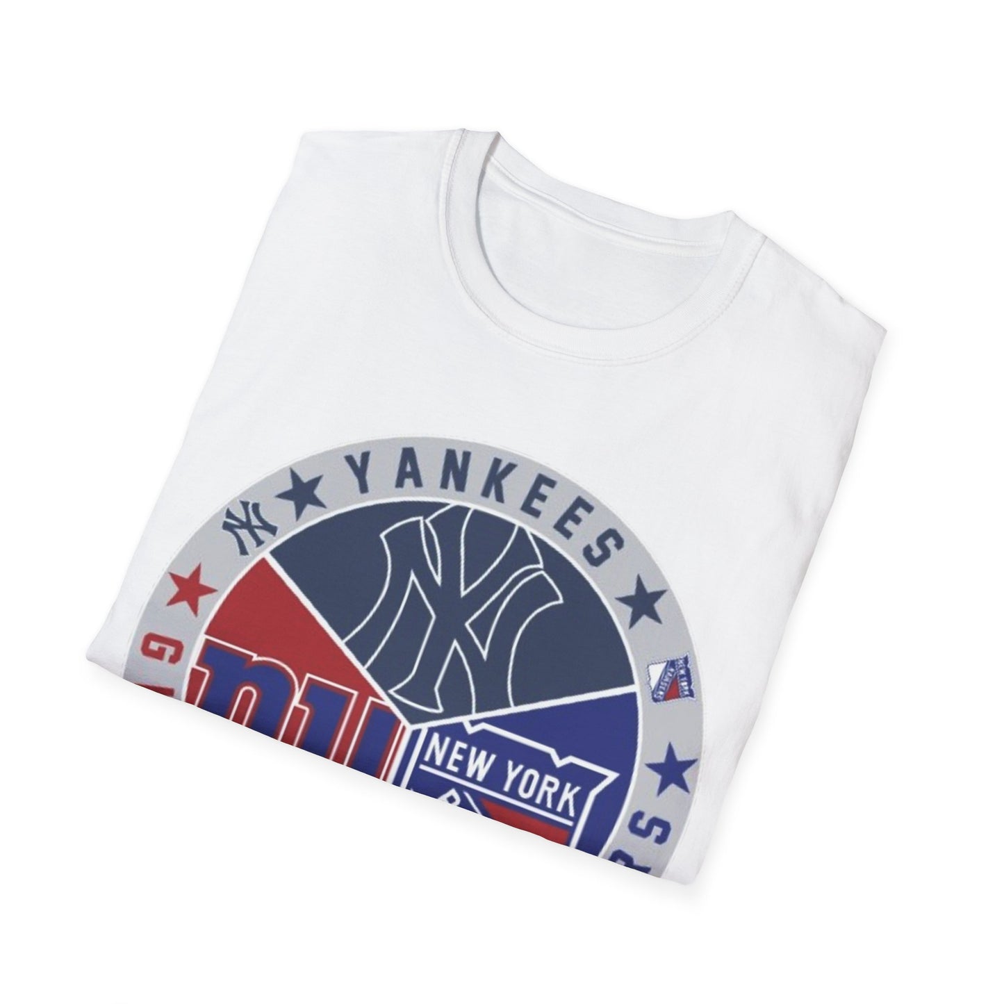 NY sports teams nyy nyg nyr Unisex Softstyle T-Shirt