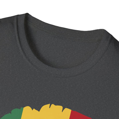 Rasta Kiss Unisex Softstyle T-Shirt | Festival Apparel, Casual Wear, Gift for Her, Travel Clothing, Summer Outfit