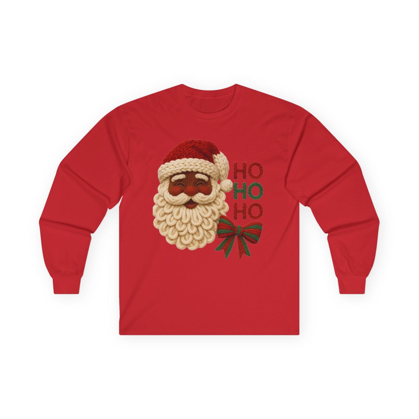 Yarn inspired santa ho ho ho Unisex Ultra Cotton Long Sleeve Tee