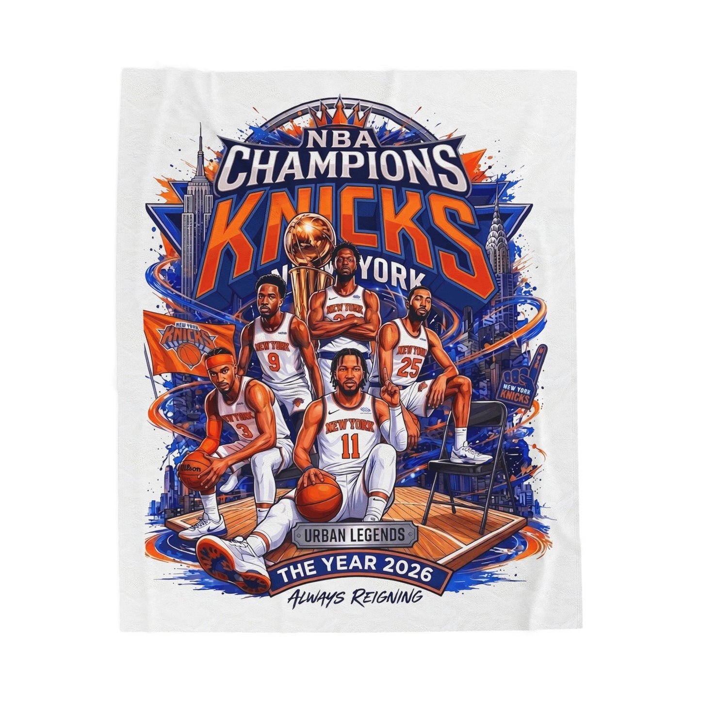 Championship Velveteen Plush Blanket