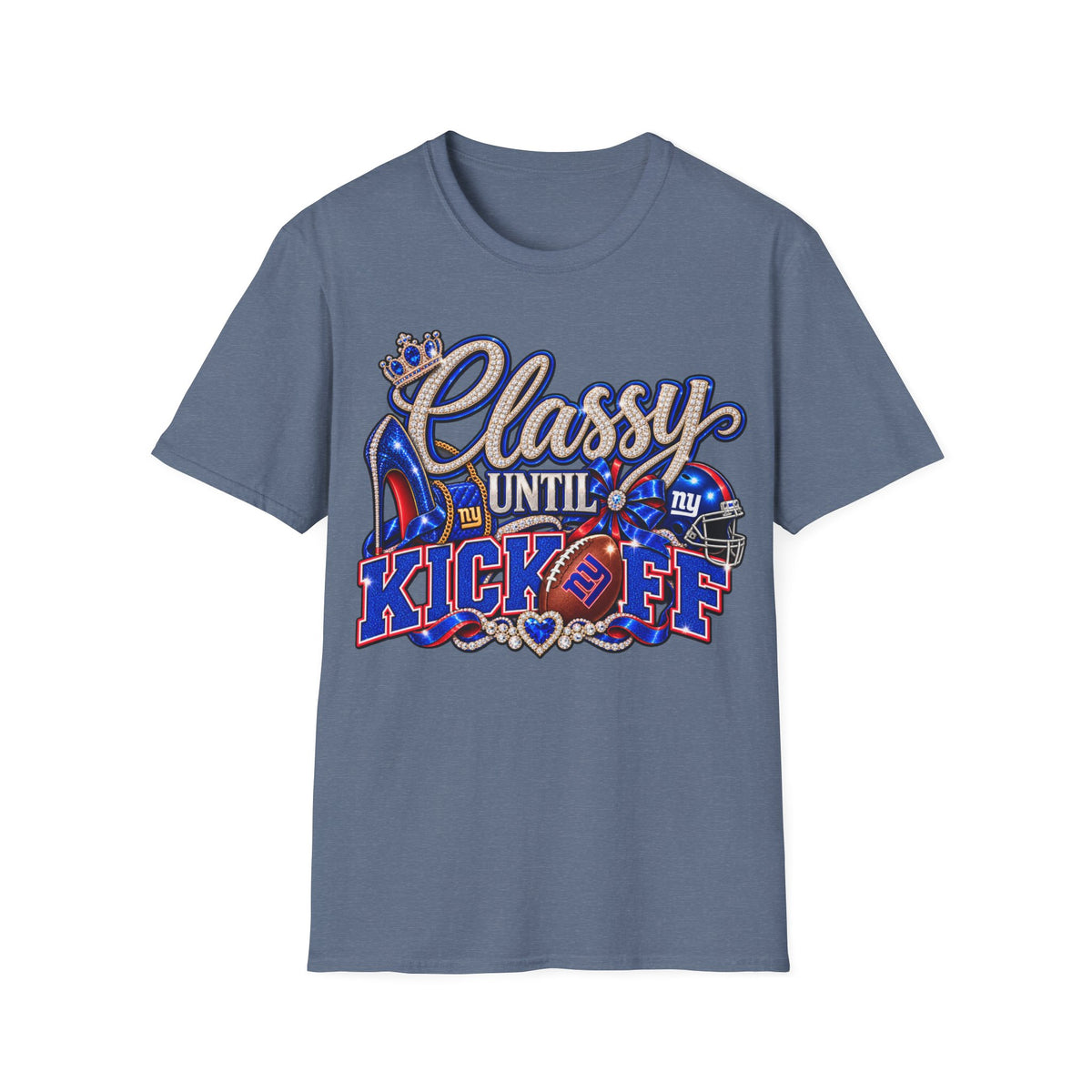 Classy until kickoff, ny Unisex Softstyle T-Shirt